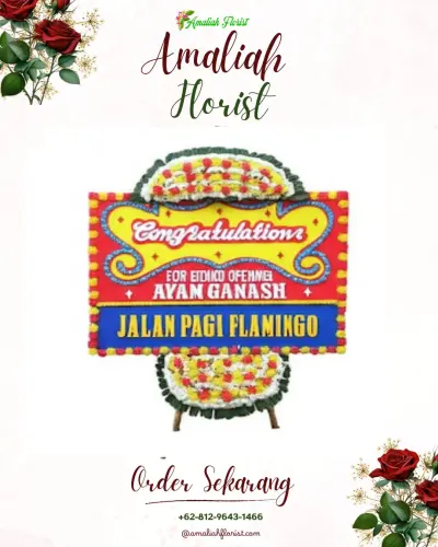 Bunga Papan Congratulation di Tunggulwulung